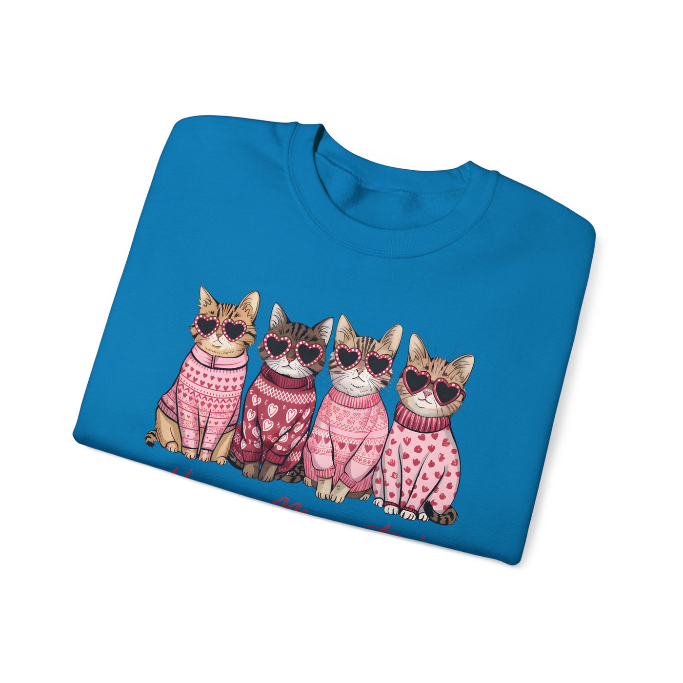 Happy Meowentines! ❤️🐈🐈‍⬛😻 sweatshirt for Valentine's Day  for Cat Lovers