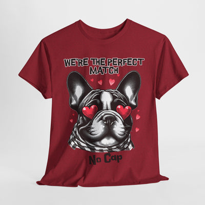 Perfect Match Unisex Tee with French Bulldog Design