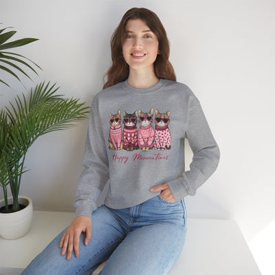 Happy Meowentines! ❤️🐈🐈‍⬛😻 sweatshirt for Valentine's Day  for Cat Lovers