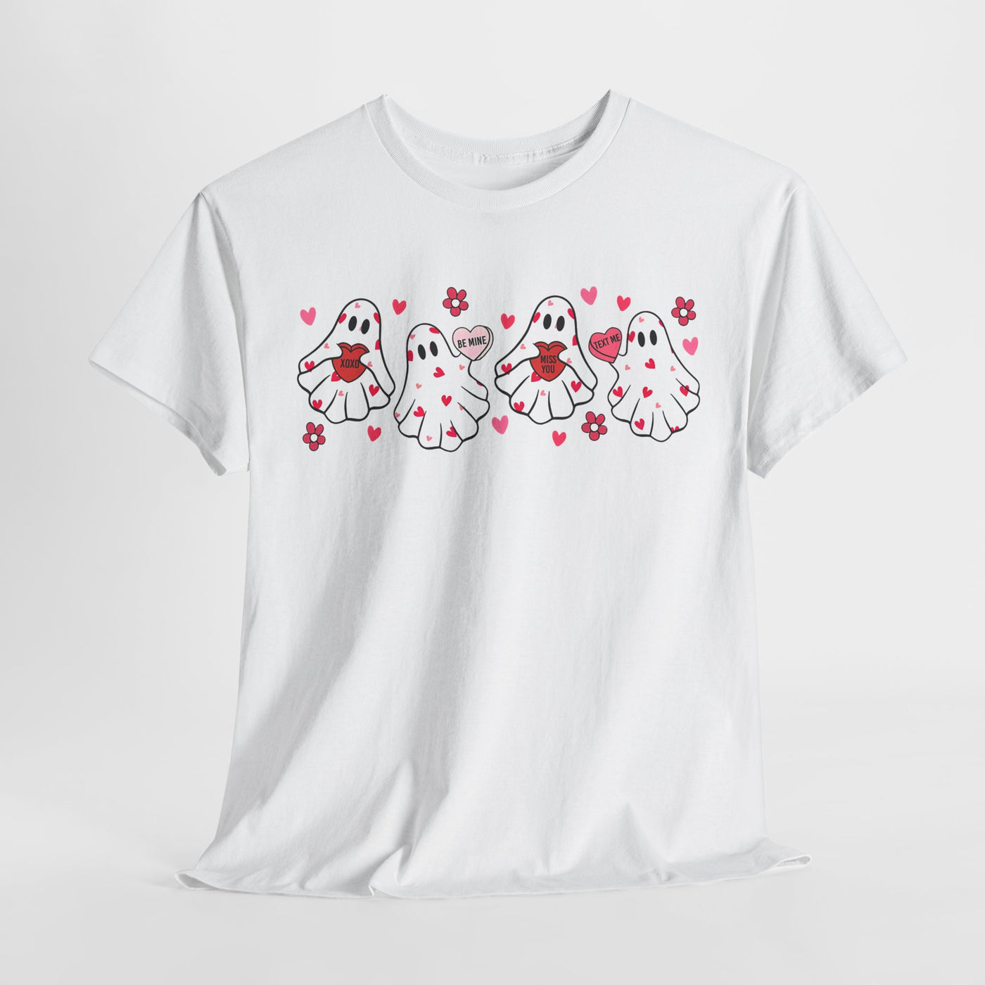 Cute Ghosts  Tee - Perfect for Valentine & Casual Wear