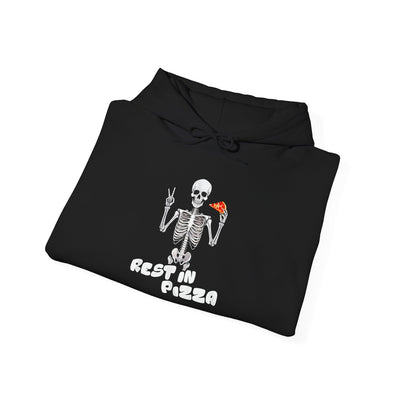 Rest in Pizza Skeleton Hoodie - Hoodie Pizza Halloween