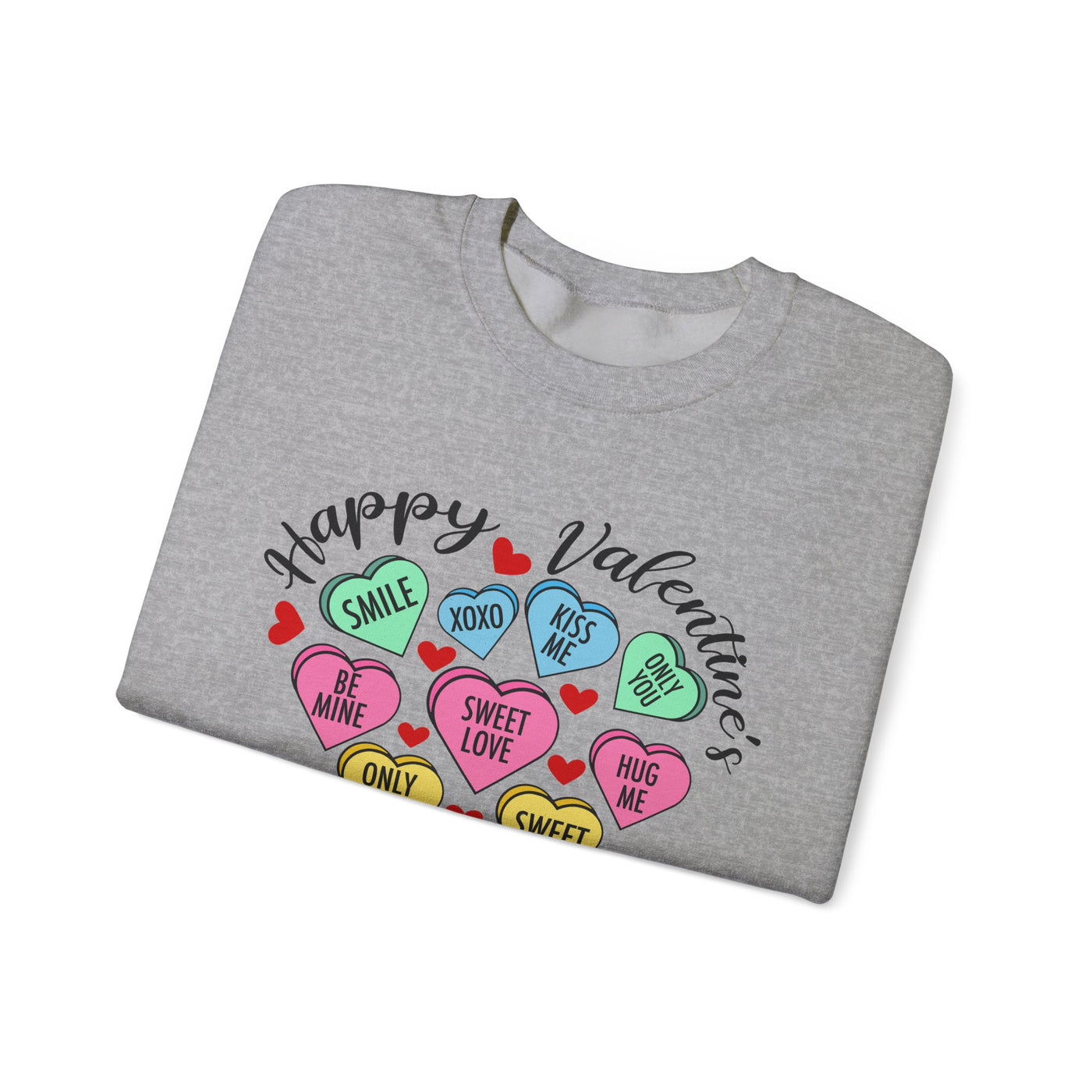 Happy Valentine's Day Heart Crewneck Sweatshirt