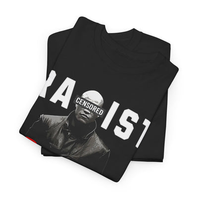 Matrix Morpheus Tee - 'RACIST CENSORED' Graphic for Bold Expression