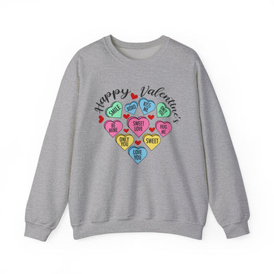 Happy Valentine's Day Heart Crewneck Sweatshirt