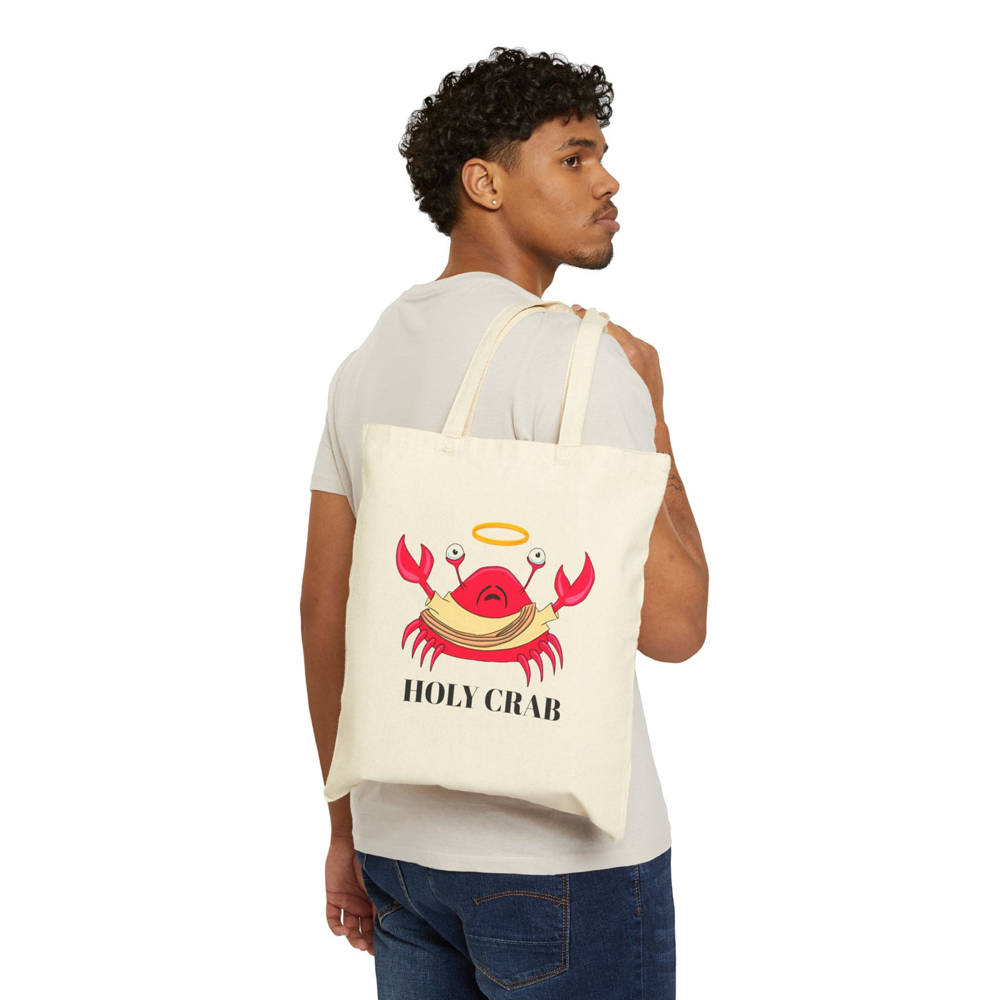 Holy Crab Tote Bag - Fun & Whimsical Design for Ocean Lovers