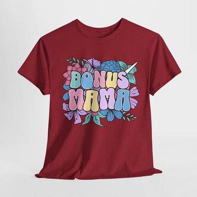 Bonus Mama Tee | Floral Design for Gift Giving