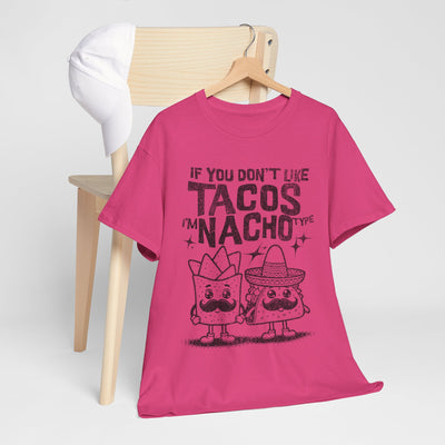 Funny Taco and Nacho Unisex Heavy Cotton Tee - Perfect for Food Lovers!