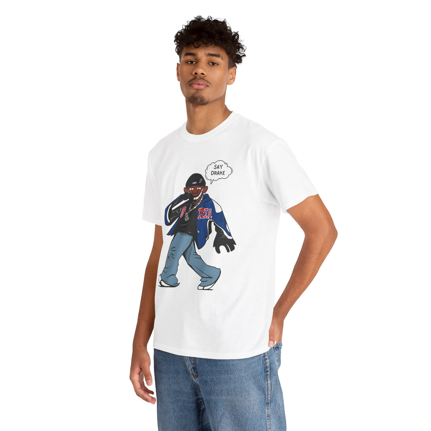 Say Drake Unisex Heavy Cotton Tee - Trendy Graphic T-Shirt for Music Lovers