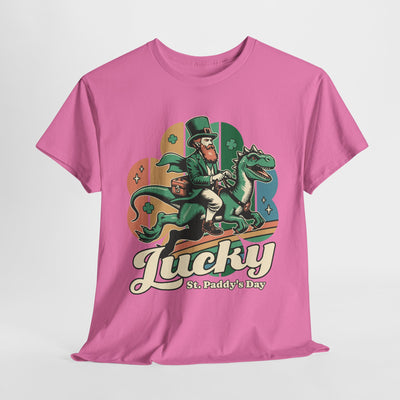 St. Patrick's Day Lucky Dinosaur Tee - Funny Shirt