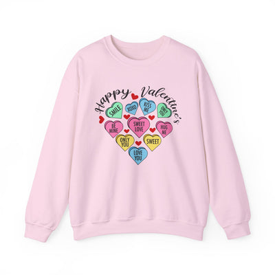 Happy Valentine's Day Heart Crewneck Sweatshirt