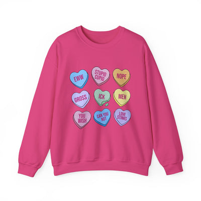 Anti-Valentine Candy Hearts Sweatshirt