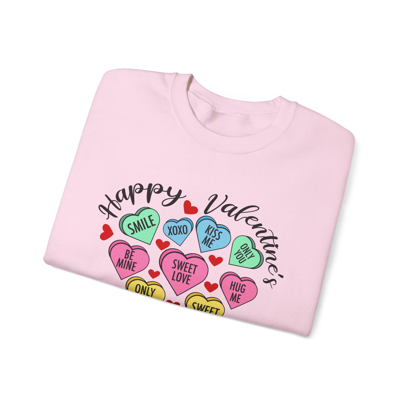 Happy Valentine's Day Heart Crewneck Sweatshirt