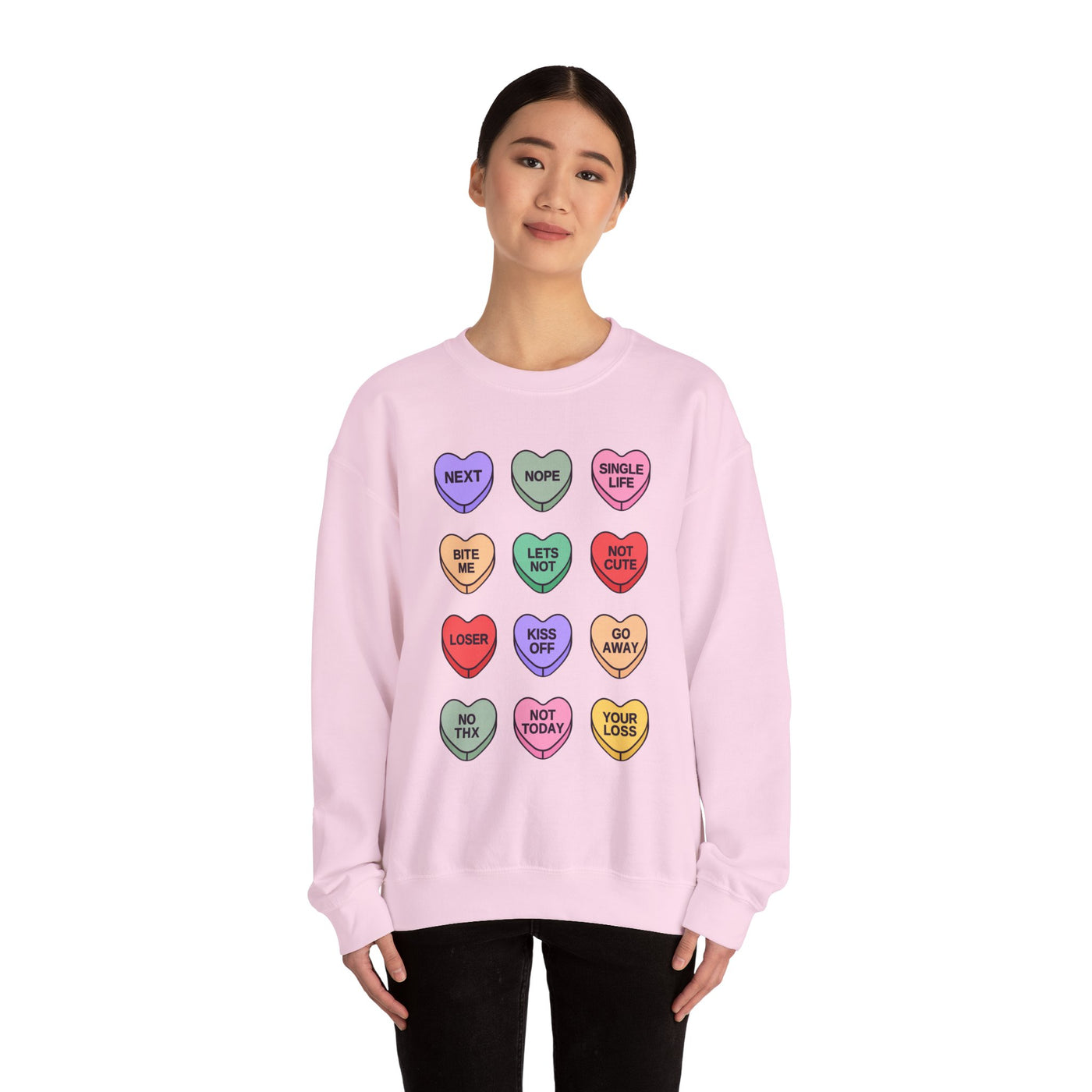 Sarcastic Candy Hearts, Funny Anti Valentines Day Shirt, Sarcasm Conversation Hearts, Anti Love Tee, Snarky Candy Hearts, Valentines Candy