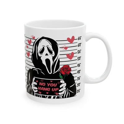 Horror Movie Valentine's Mugshot Tee – Featuring Ghost Face