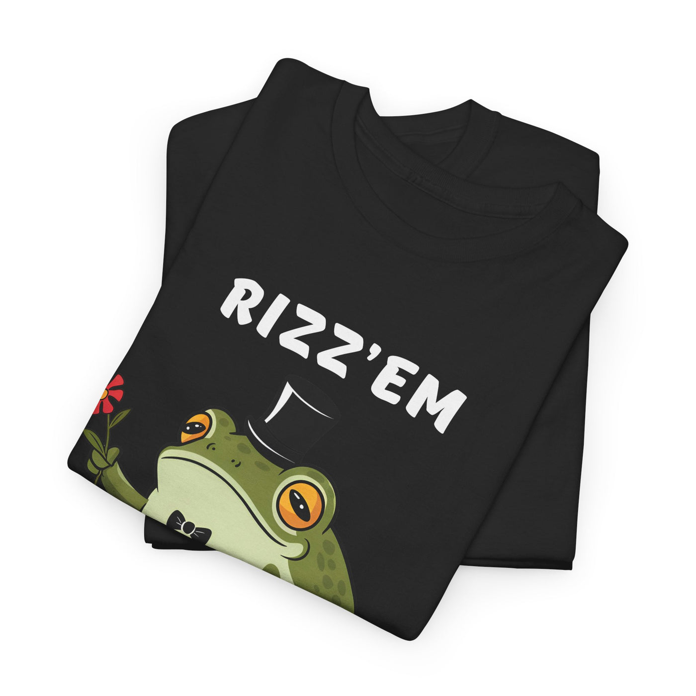 Rizz 'Em with the Tism Funny Frog - Fun Frog Graphic Shirt