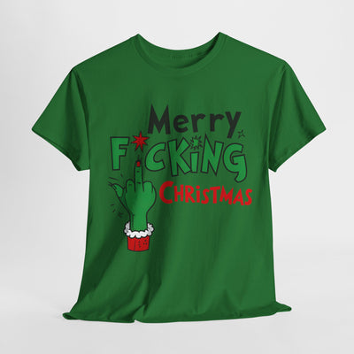 Funny Christmas Tee - 'Merry F*cking Christmas' Graphic Tee