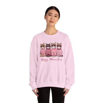 Happy Meowentines! ❤️🐈🐈‍⬛😻 sweatshirt for Valentine's Day  for Cat Lovers