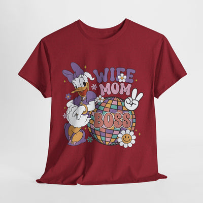 Wife Mom Boss Graphic Tee - mother's day Shirt