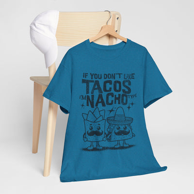 Funny Taco and Nacho Unisex Heavy Cotton Tee - Perfect for Food Lovers!