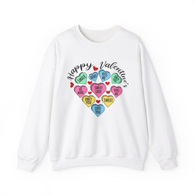 Happy Valentine's Day Heart Crewneck Sweatshirt