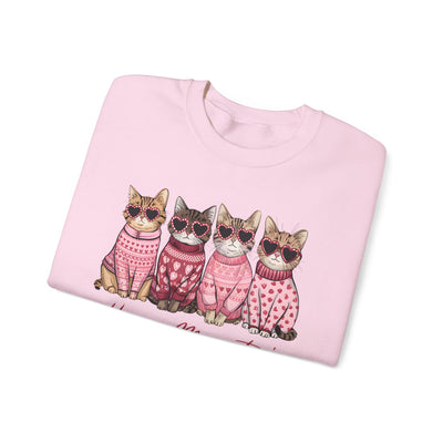 Happy Meowentines! ❤️🐈🐈‍⬛😻 sweatshirt for Valentine's Day  for Cat Lovers