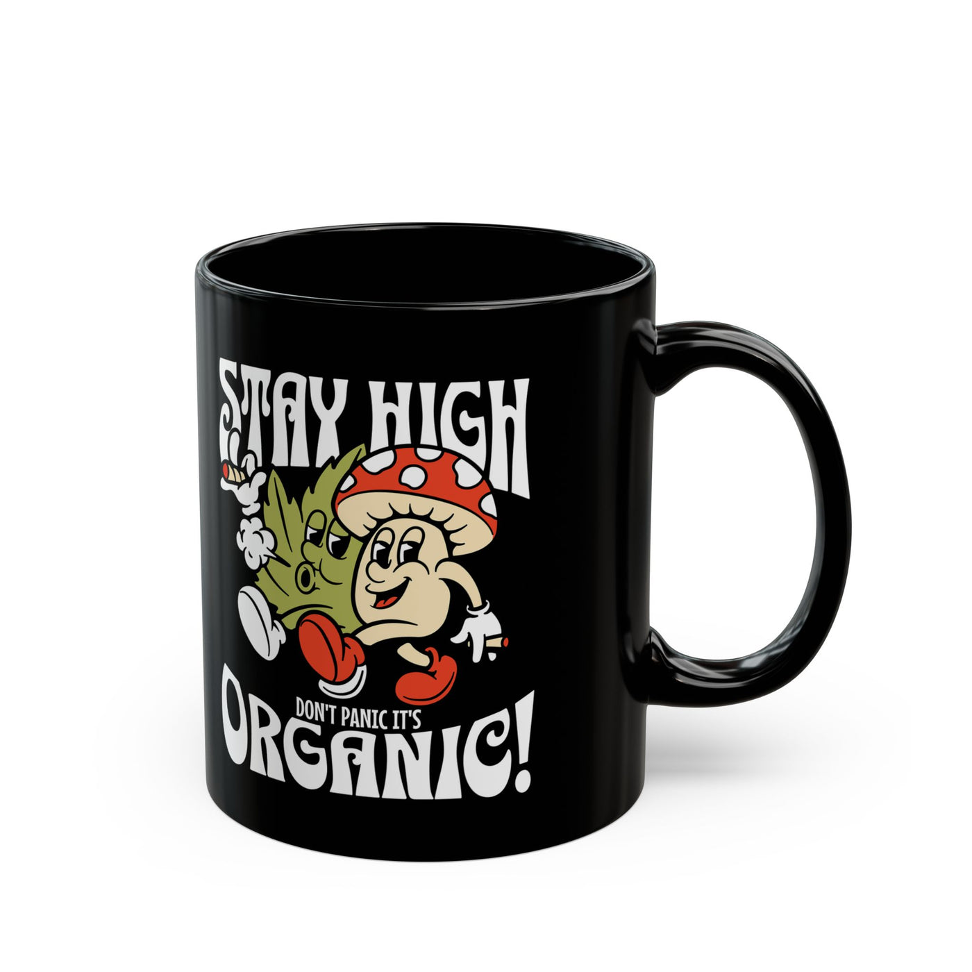 Stay High Organic Mug – Fun Coffee Cup for Plant Lovers & Gardeners