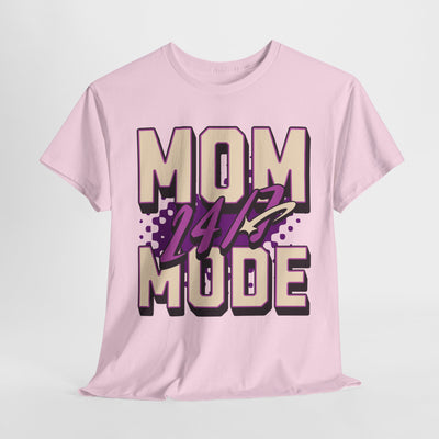 Mom 24/7 Mode Unisex Heavy Cotton Tee - Perfect Gift for Mothers