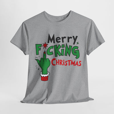 Funny Christmas Tee - 'Merry F*cking Christmas' Graphic Tee