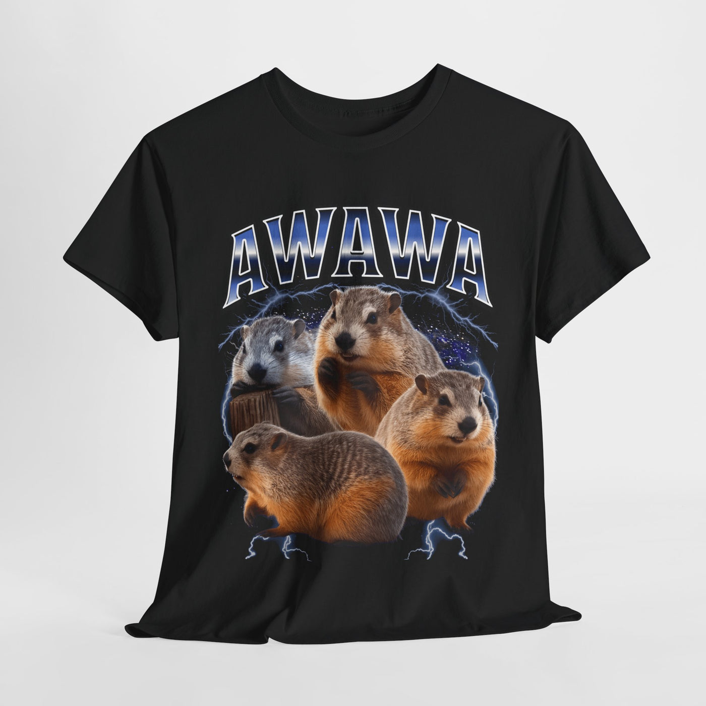 Awawa Funny Beaver Shirt  Thunder Meme Tee