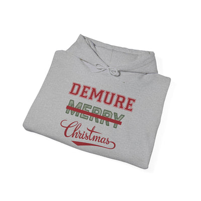 Merry Christmas Hoodie - with Demure Design