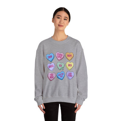 Anti-Valentine Candy Hearts Sweatshirt