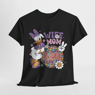 Wife Mom Boss Graphic Tee - mother's day Shirt