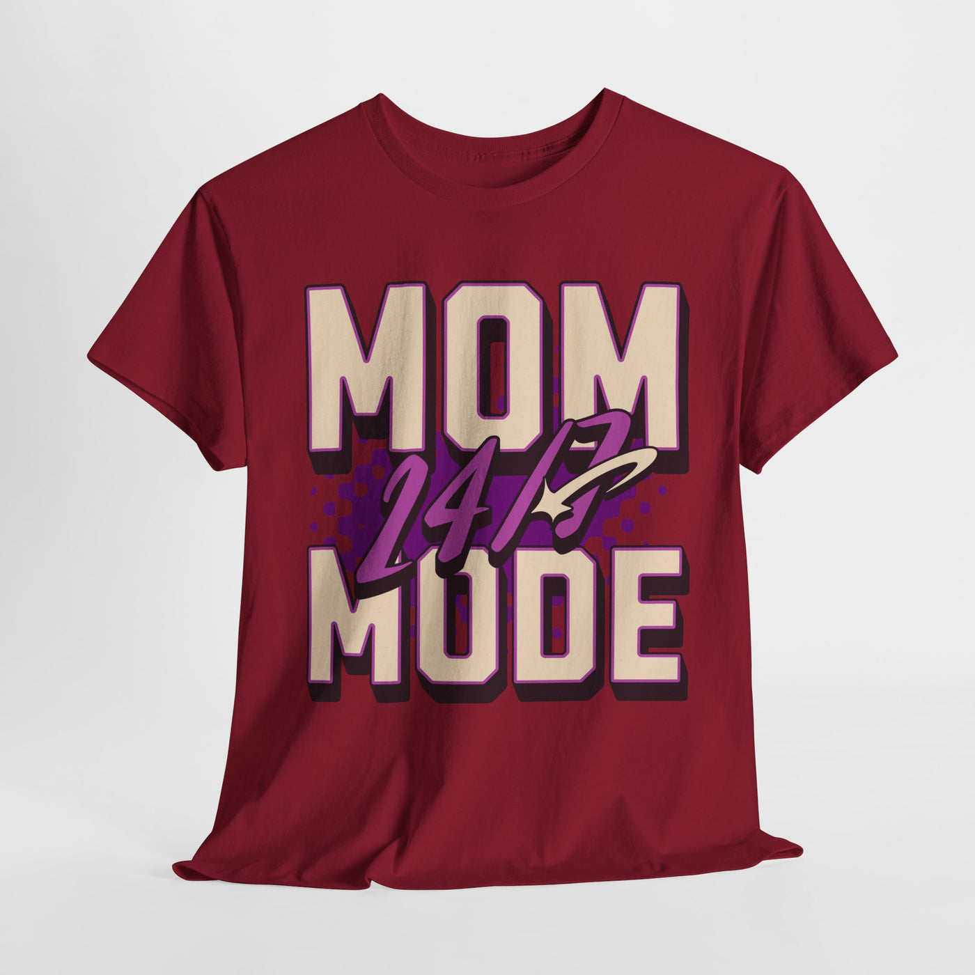 Mom 24/7 Mode Unisex Heavy Cotton Tee - Perfect Gift for Mothers