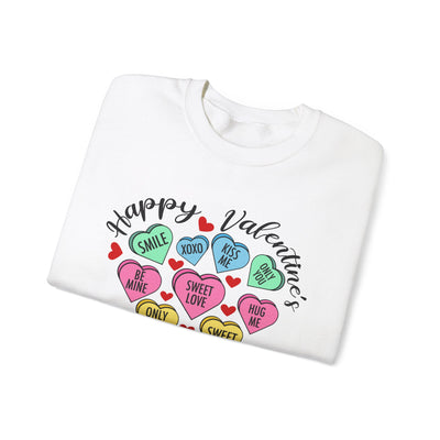 Happy Valentine's Day Heart Crewneck Sweatshirt