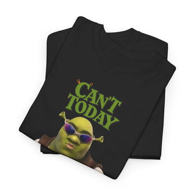 Humorous Shrek Tee - "Can't Today, I'm Swamped!"