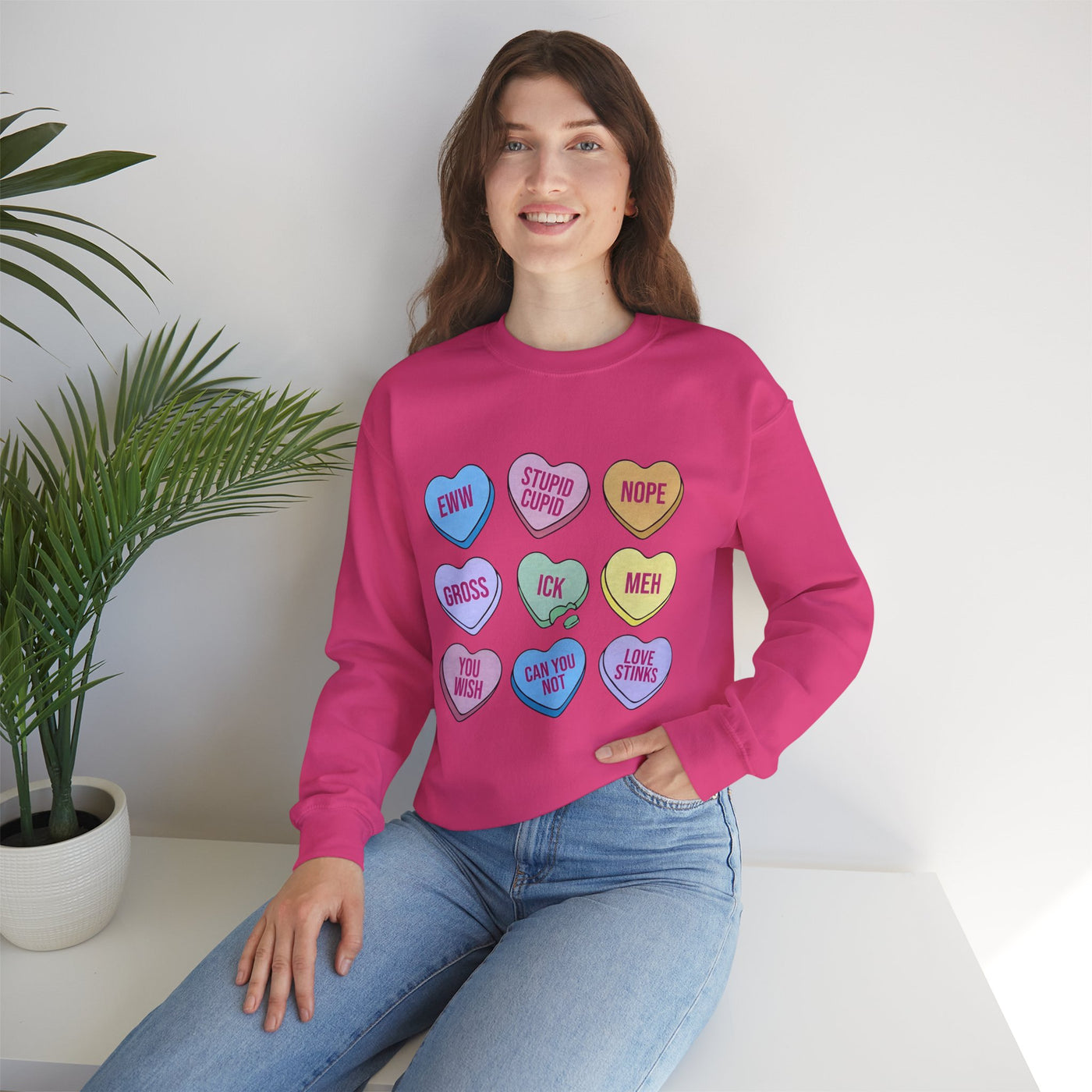 Anti-Valentine Candy Hearts Sweatshirt