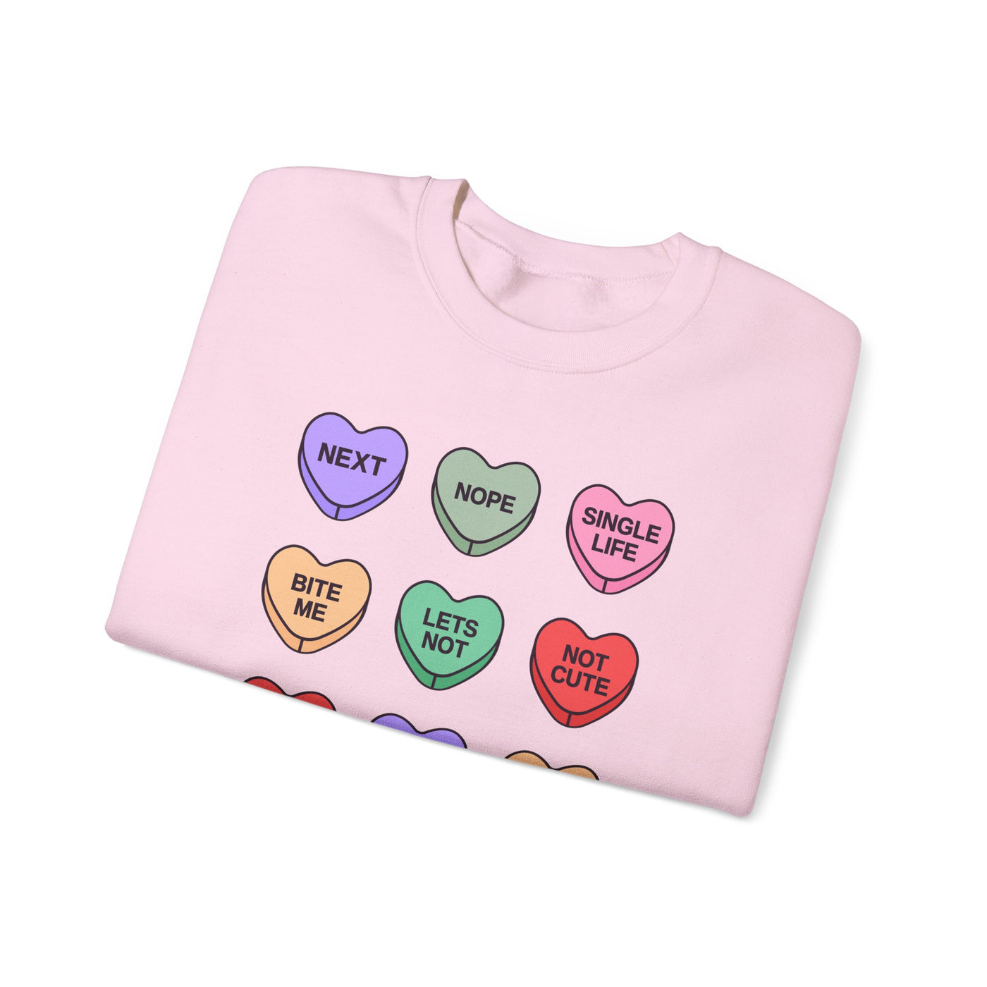 Sarcastic Candy Hearts, Funny Anti Valentines Day Shirt, Sarcasm Conversation Hearts, Anti Love Tee, Snarky Candy Hearts, Valentines Candy