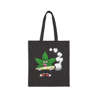 Funny Cannabis Leaf Tote Bag -  Canvas Shopper