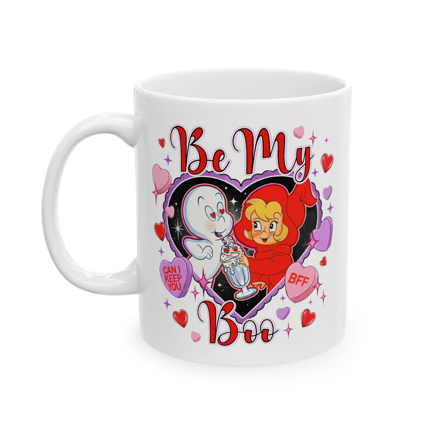 Be My BFF Ghost Gaspar Pearl Mug – Valentine’s Day Gift