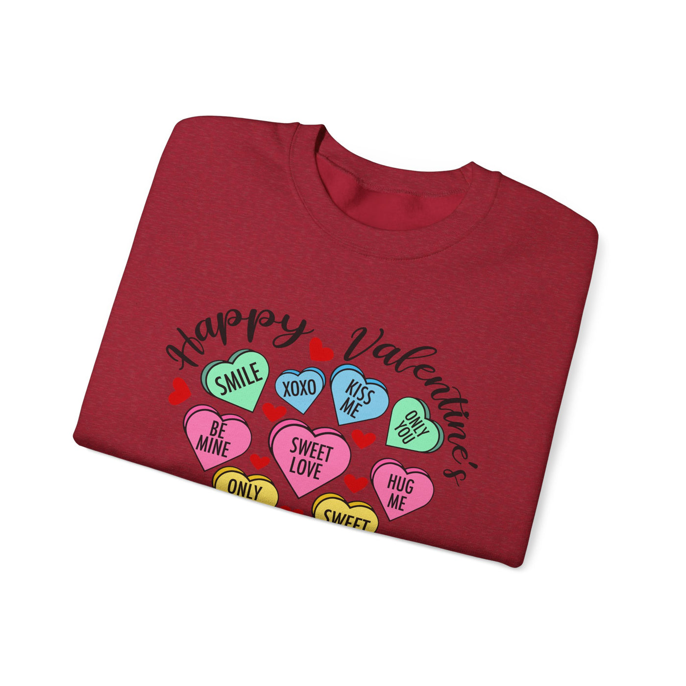 Happy Valentine's Day Heart Crewneck Sweatshirt