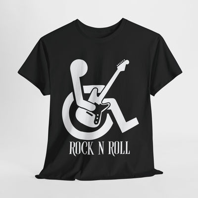 Rock and Roll Handicap Parking Funny Acoustic Guitar Meme Shirt