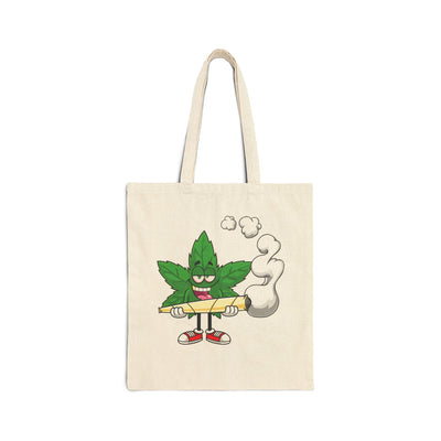 Funny Cannabis Leaf Tote Bag -  Canvas Shopper