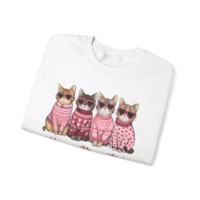 Happy Meowentines! ❤️🐈🐈‍⬛😻 sweatshirt for Valentine's Day  for Cat Lovers