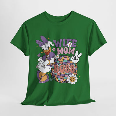 Wife Mom Boss Graphic Tee - mother's day Shirt