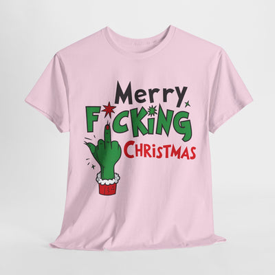 Funny Christmas Tee - 'Merry F*cking Christmas' Graphic Tee