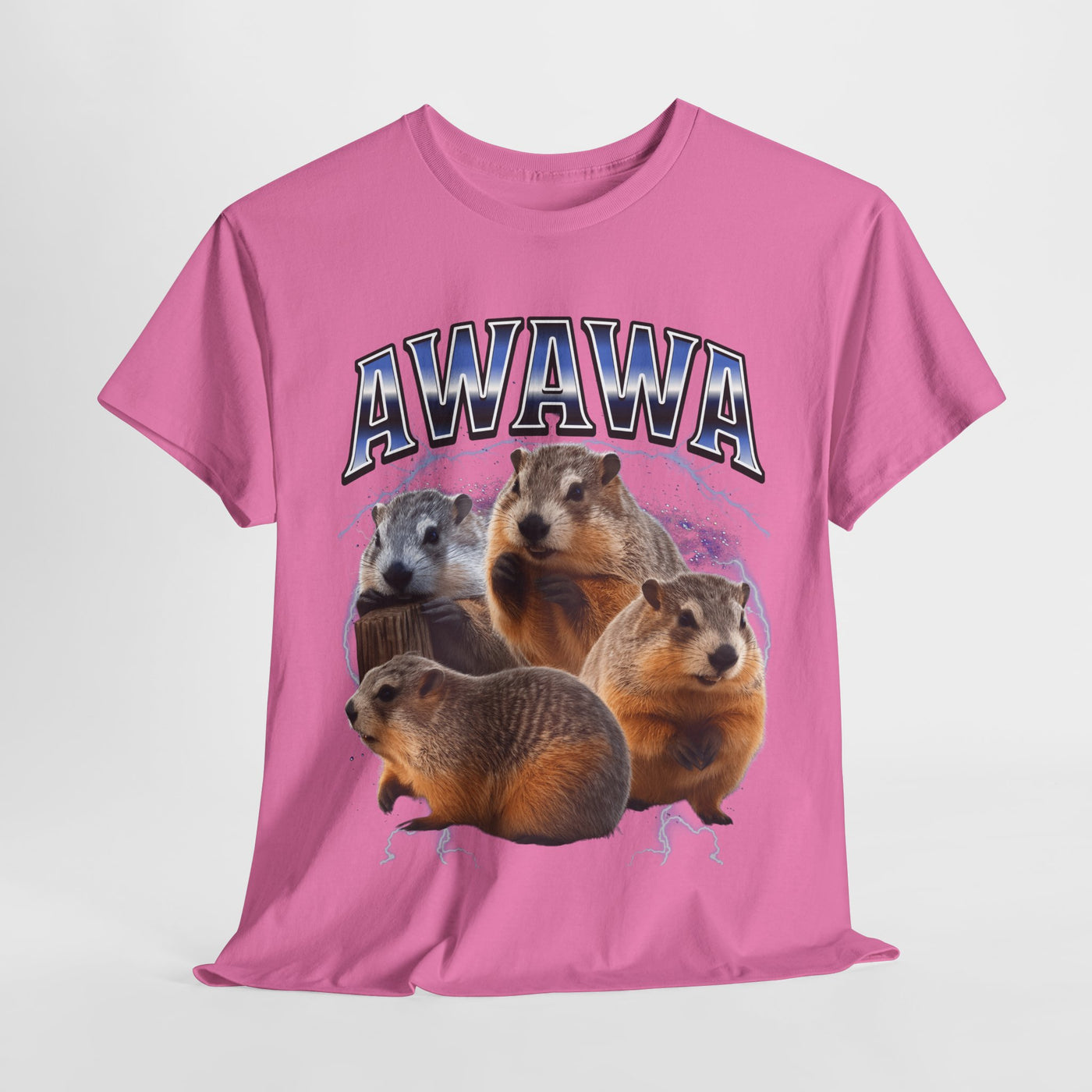 Awawa Funny Beaver Shirt  Thunder Meme Tee