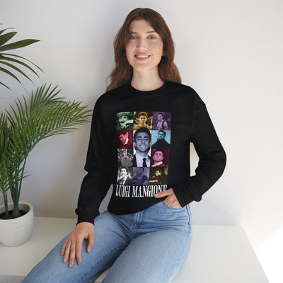 Unisex Crewneck Sweatshirt - Nostalgic Mangione Collage