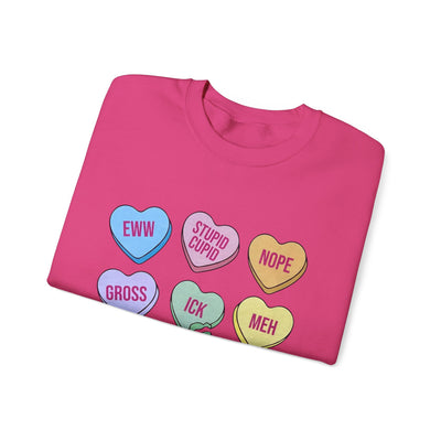 Anti-Valentine Candy Hearts Sweatshirt