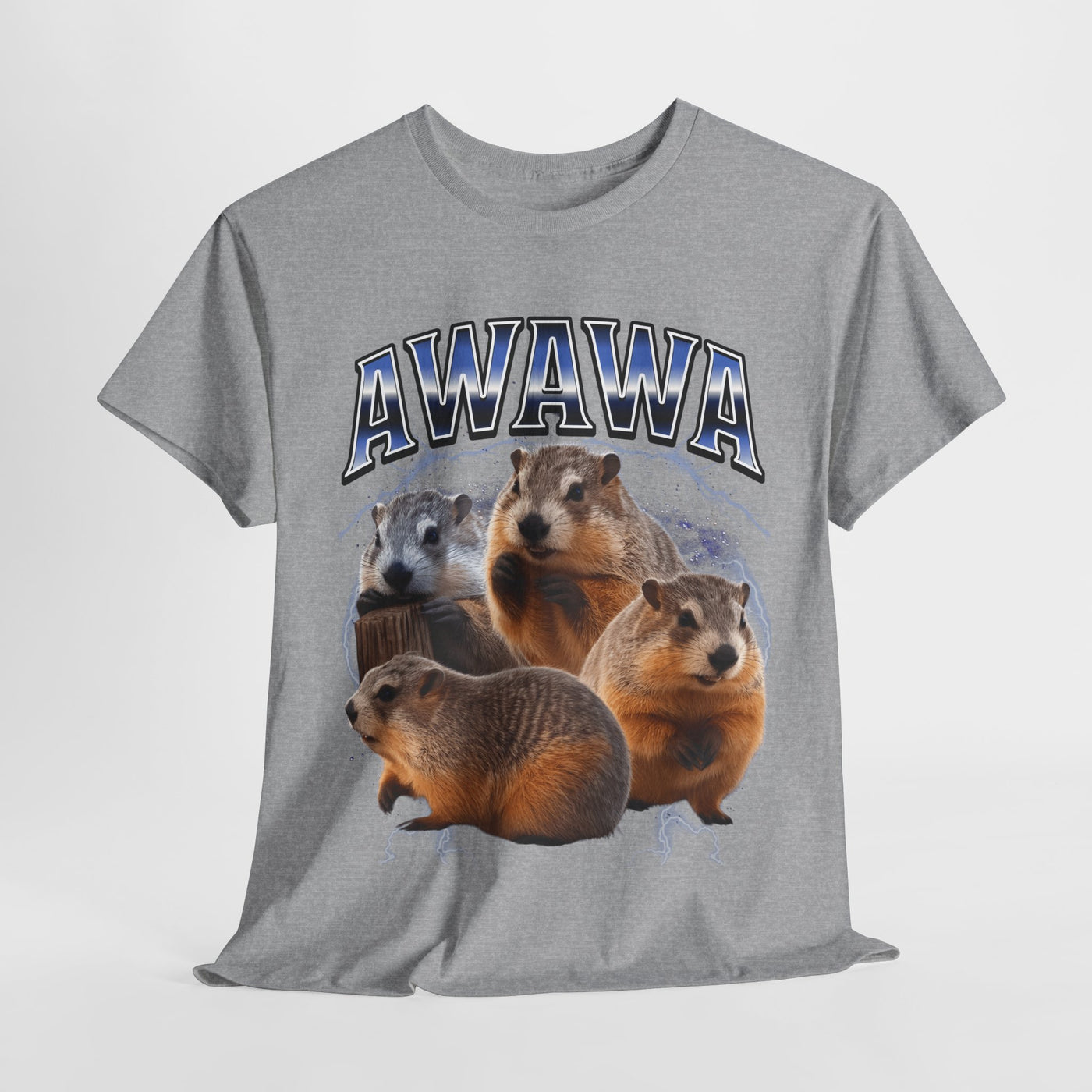 Awawa Funny Beaver Shirt  Thunder Meme Tee