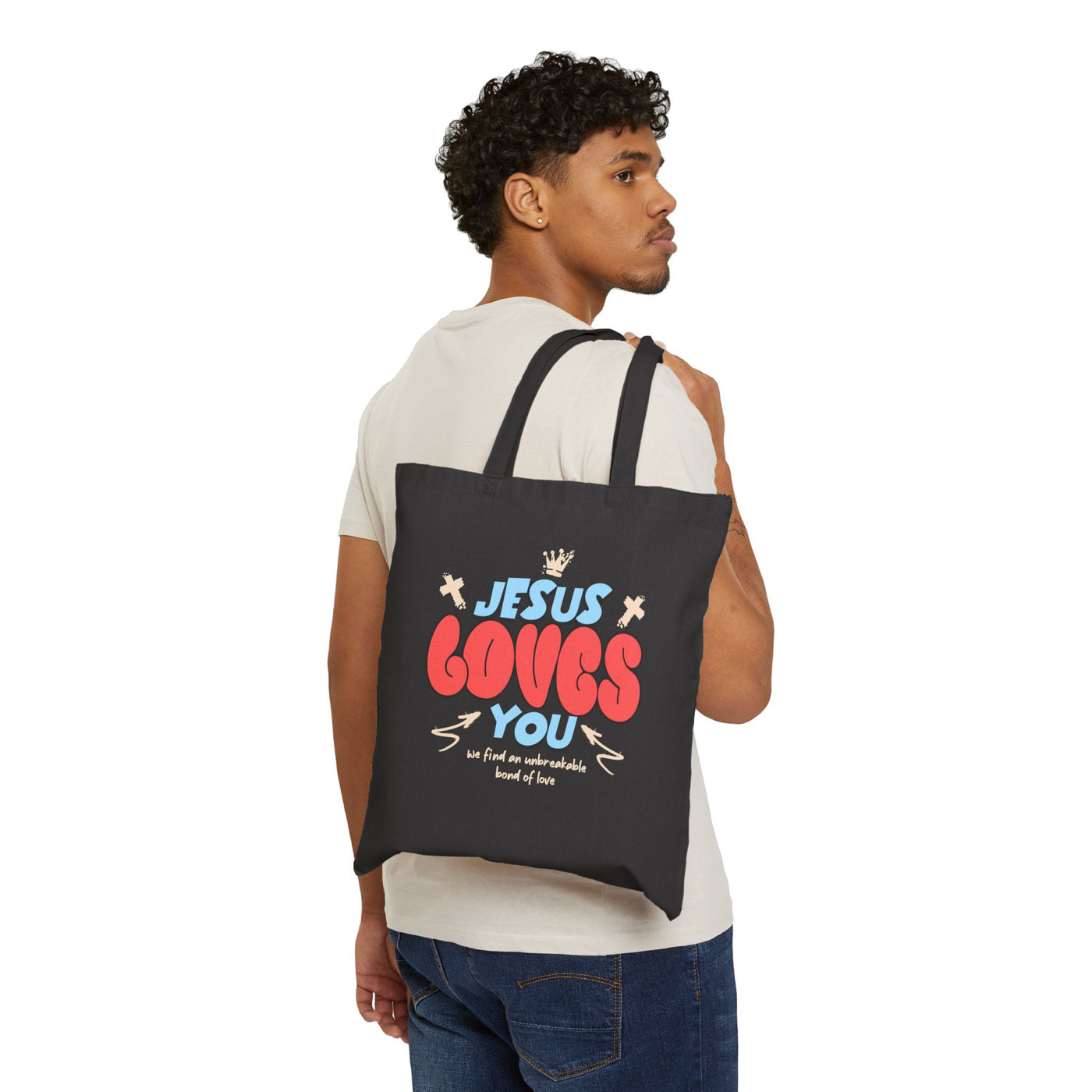 Jesus Loves You Tote Bag – Inspirational Christian Gift